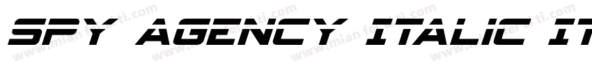 Spy Agency Italic It字体转换